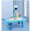 LEAN TOYS Mini Projektor Roboter Tisch 2in1 Zubehör Blau