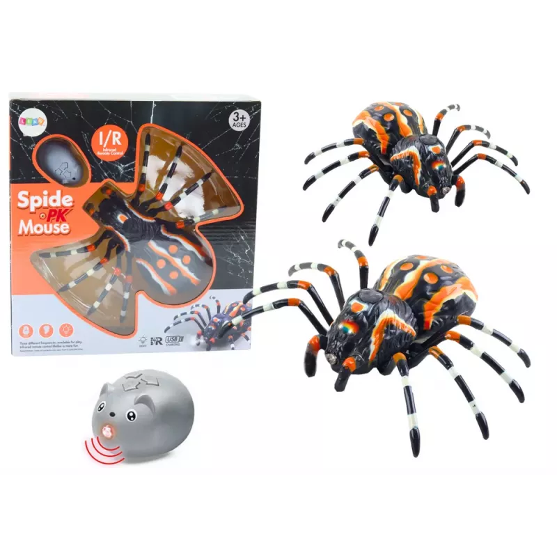 LEAN TOYS Remote Controlled Spider RC Infrared Water Steam Lights