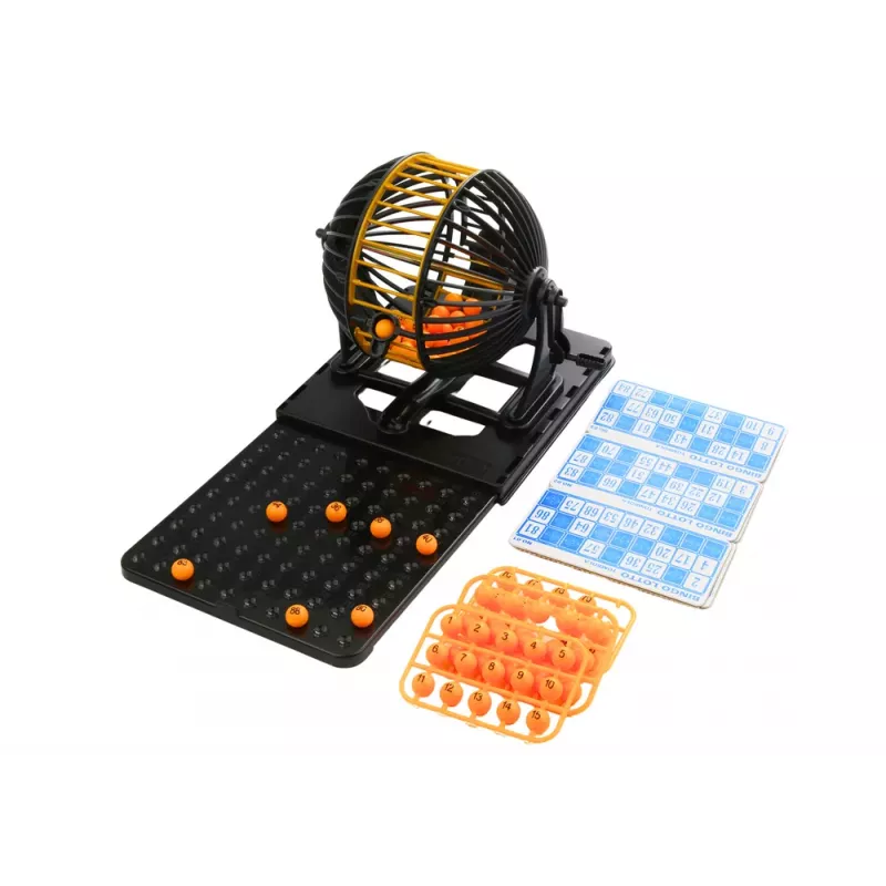 LEAN TOYS Familien-Partyspiel Bingo Lotto Ziehungsmaschine