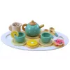LEAN TOYS Tee-Kaffee-Set für Kinder aus Holz 15-teilig