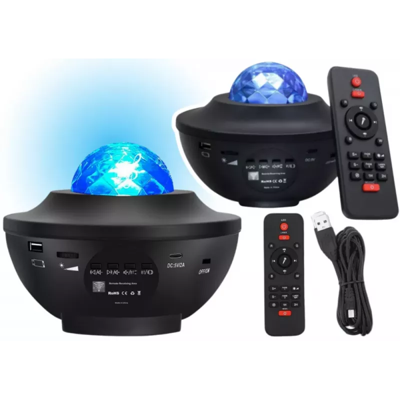 LEAN Star Projector LED Lamp Bluetooth Speaker Remote