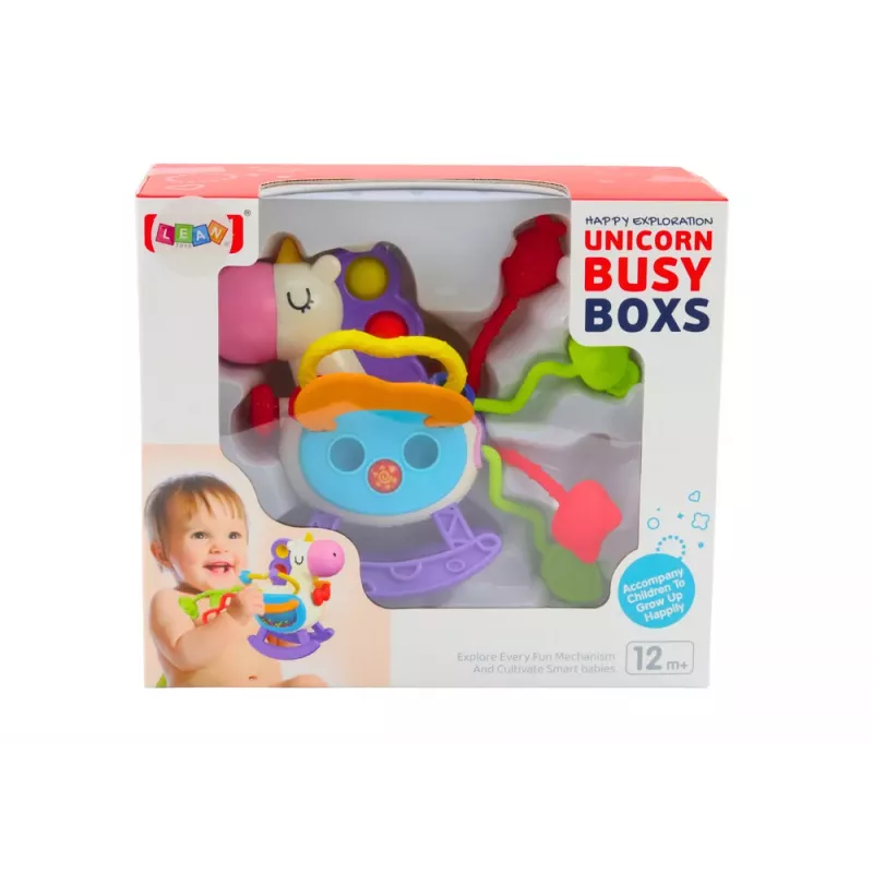 LEAN TOYS Sensorik-Spielzeug Pferd Gummi Rassel Elemente