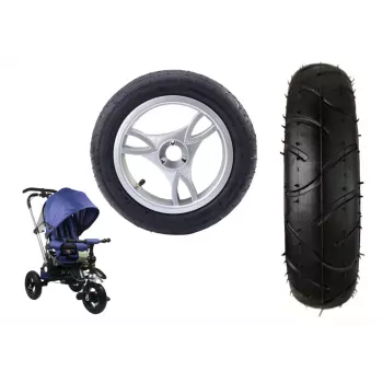 LEAN CARS Kunststoffrad mit Gummireifen (aufblasbar) PRO 700 Front