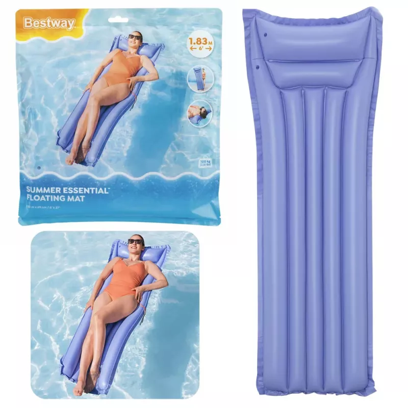 Bestway Aufblasbare Schwimmmatratze Blau 44007