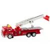 LEAN TOYS Feuerwehrauto Rot mit Ausleger Lichter Geräusche