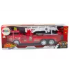 LEAN TOYS Feuerwehrauto Rot mit Ausleger Lichter Geräusche