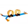 LEAN TOYS Rennbahn mit 4 Loops, zwei 181 cm Autos