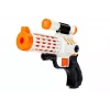 LEAN TOYS Set von 2 Schaumstoff-Dart-Blaster mit 20 Saugnapf-Darts - Manueller Federdruck-Spielzeugpistolen-Set für Kinder ab 6 Jahren