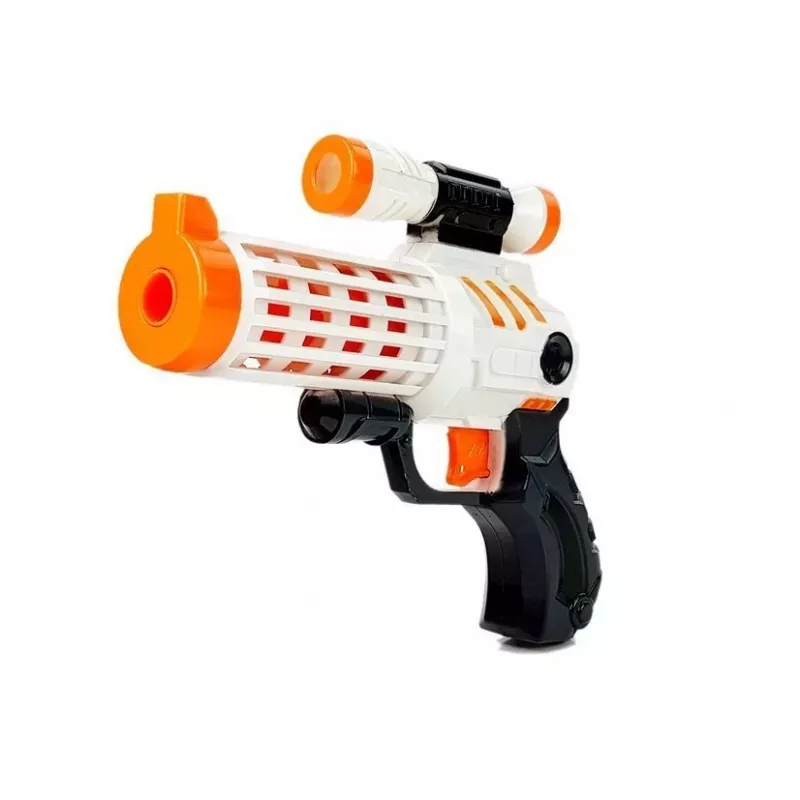 LEAN TOYS Set von 2 Schaumstoff-Dart-Blaster mit 20 Saugnapf-Darts - Manueller Federdruck-Spielzeugpistolen-Set für Kinder ab 6 Jahren