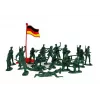LEAN TOYS Großes Militärset 100 Teile Soldaten Flaggen