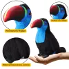 LEAN TOYS Plüsch-Tukan Vogel Maskottchen Kuscheltier Blau 20cm