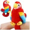 LEAN TOYS Plüsch-Maskottchen Papagei Armband Handgelenk Rot