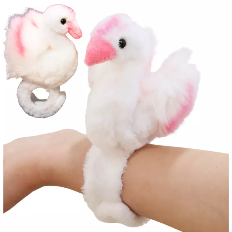 LEAN TOYS Plüsch-Schwan Maskottchen Armband Handgelenk Weiß