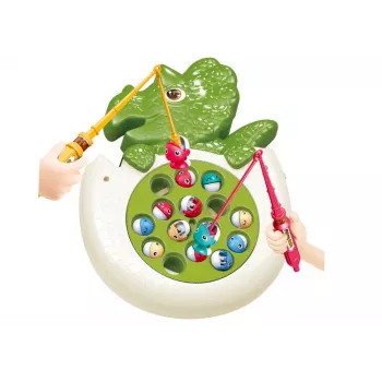 LEAN TOYS Angelspiel mit Dinosaurier-Geräuschen