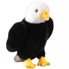 LEAN TOYS Plüschadler Vogel Plüschtier Maskottchen Kuscheltier Schwarz und Weiß 25cm