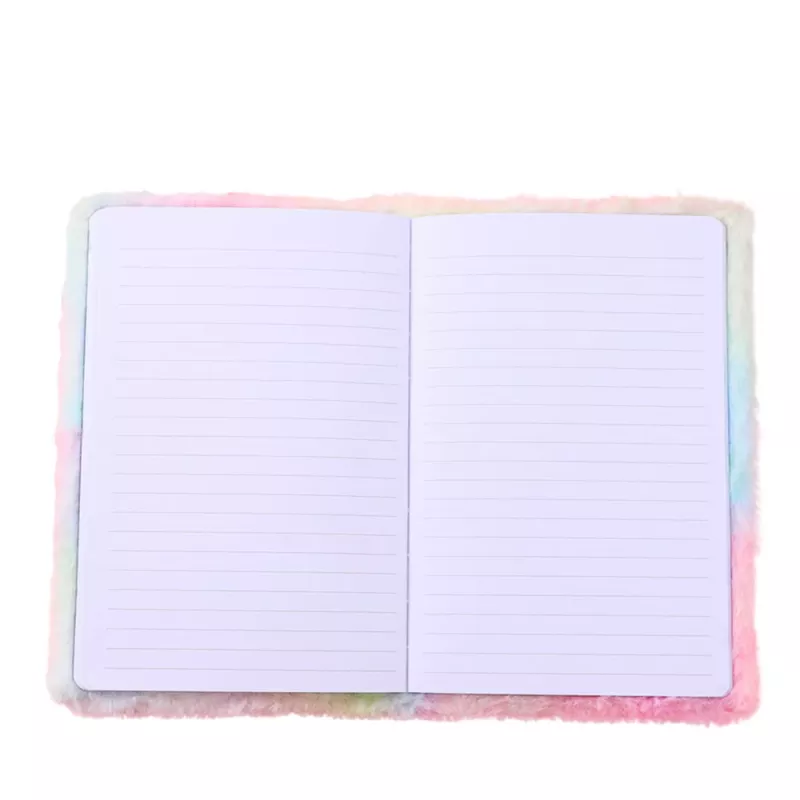 LEAN Plush Fur Notizbuch liniert Pinguin Notizbuch farbig A5