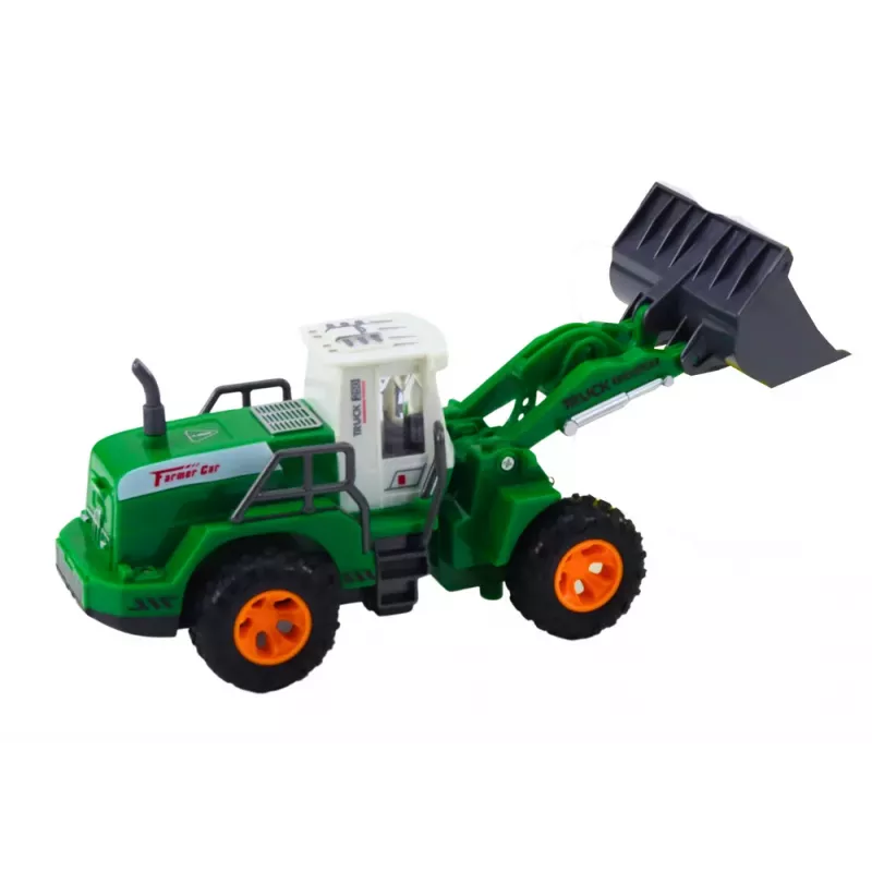 LEAN TOYS Bagger-Lader R/C Funkfernsteuerung mit Hubarm Grün