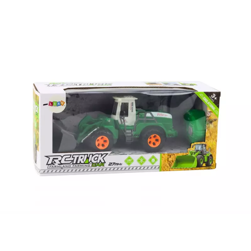 LEAN TOYS Bagger-Lader R/C Funkfernsteuerung mit Hubarm Grün