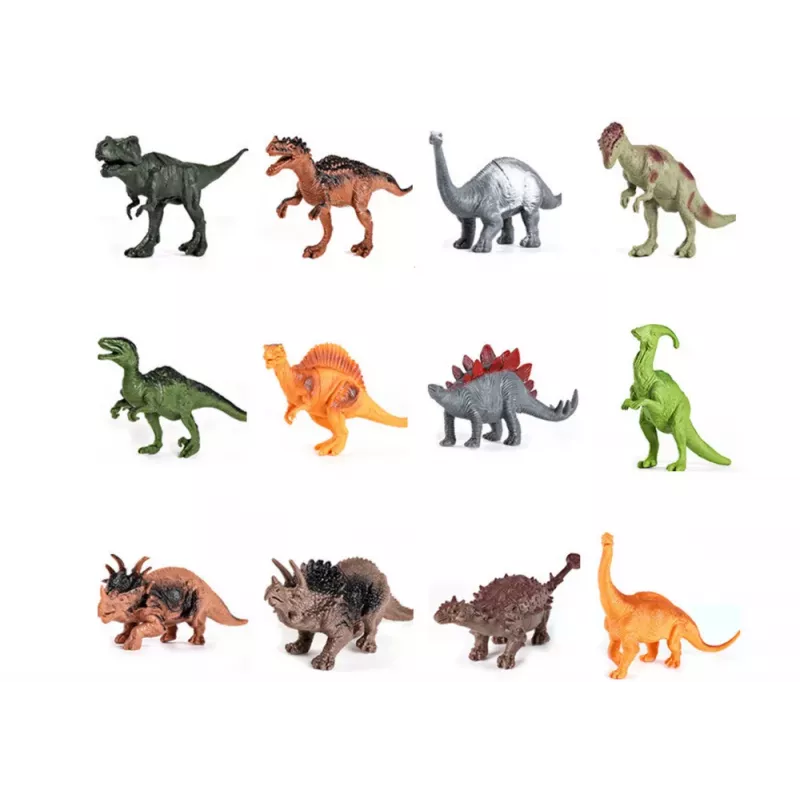 LEAN TOYS Dinosaurier Figuren Set Park Zubehör Box 46 Teile