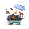 LEAN TOYS Dinosaurier Figuren Set Park Zubehör Box 46 Teile