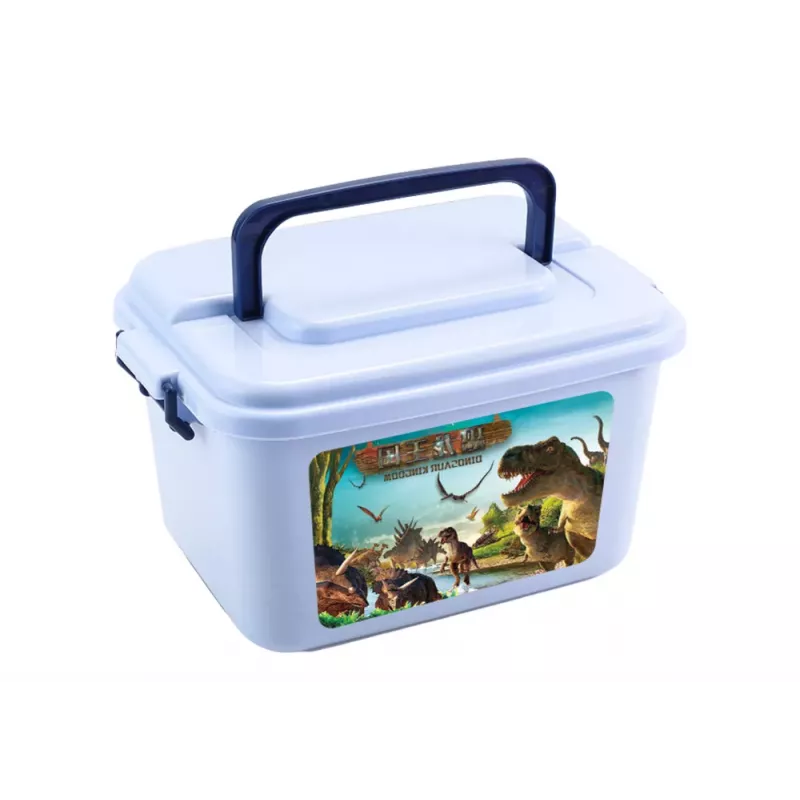 LEAN TOYS Dinosaurier Figuren Set Park Zubehör Box 46 Teile