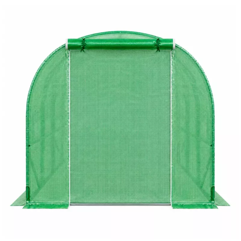 LEAN Folientunnel-Gewächshaus für Gemüse, Fenster, Grün, UV, 4,5x2x2 M, 9 m²