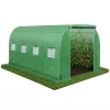 LEAN Folientunnel-Gewächshaus für Gemüse, Fenster, Grün, UV, 4x2,5x2 m, 10 m²