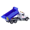 LEAN TOYS Kipper-LKW mit beweglicher Ladefläche, Lichtern und Geräuschen, Blau