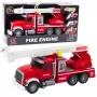 LEAN TOYS Fire Truck With Boom Water Lights Sounds Red 1:14