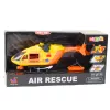 LEAN TOYS Rettungshubschrauber mit Haken, Trage, Lichtern, Geräuschen, Orange, 1:12