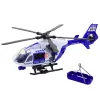 LEAN TOYS Polizeihubschrauber mit Haken, Trage, Lichtern und Geräuschen, Maßstab 1:12