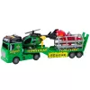 LEAN TOYS Rettungsset LKW Hubschrauber Auto Dinosaurier Lichter Geräusche