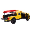 LEAN TOYS Off-Road Fahrzeug Kajak Transport Lichter Geräusche Gelb