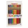LEAN Watercolor Pencils With Brushes 2in1 Colored 12 Pcs