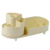 LEAN Multifunktionaler Kosmetik-Organizer, drehbar, geräumig, beige