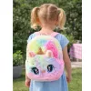LEAN Kinderrucksack Plüsch Einhorn Regenbogen Bunt 20cm 3L