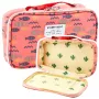 LEAN School Pencil Case Organizer Roomy Additional Pocket Fish Pink 21.5cm