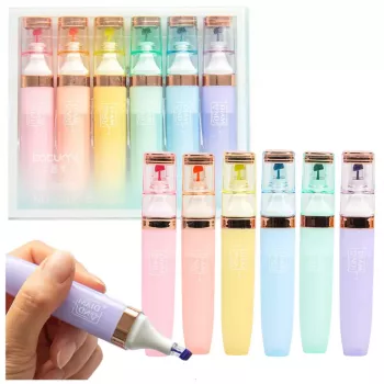 LEAN Highlighter Set Pastel Gold Color Elements 6 Stück