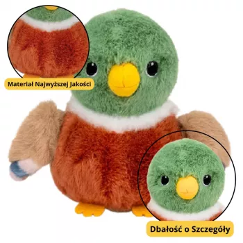 LEAN TOYS Plüsch-Maskottchen Kuscheltier Vogel Plüsch Ente 12cm