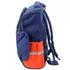 LEAN Schulrucksack mit Dinosaurier-Brustgurt Marineblau 22L