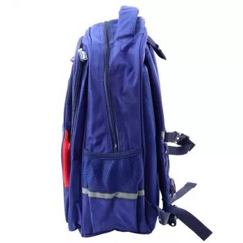 LEAN Schulrucksack mit Patch-Brustgurt Marineblau 20L