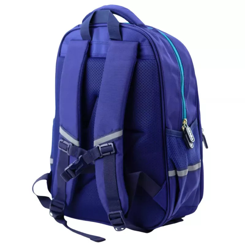 LEAN Kinder-Schulrucksack Dinosaurier Blau 41x30x16 cm
