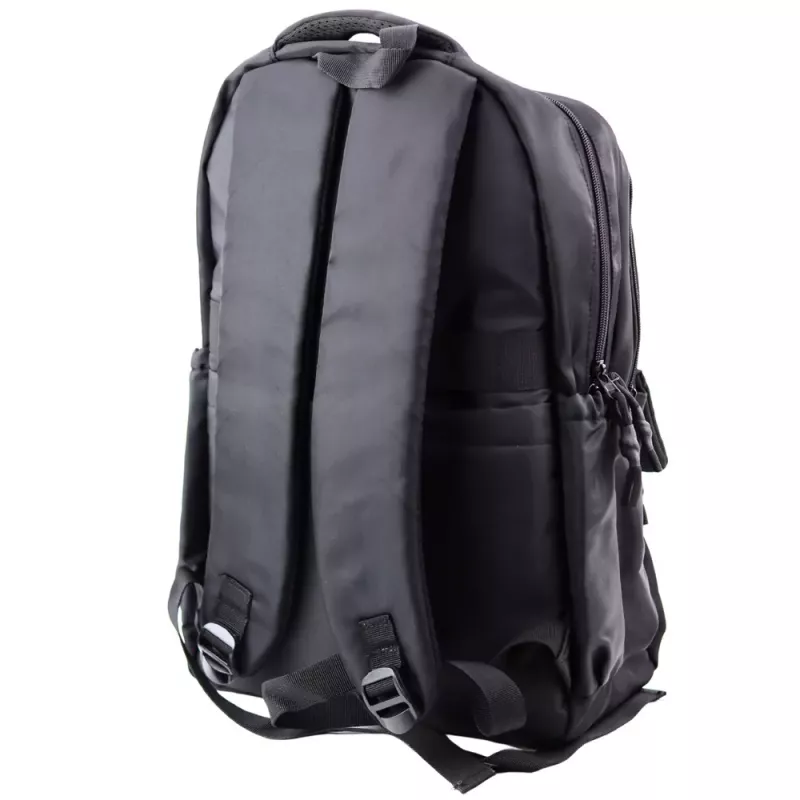 LEAN City School Backpack 6 Pockets Back Up Black 23L 46cm