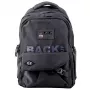LEAN City School Backpack 6 Pockets Back Up Black 23L 46cm