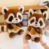 LEAN TOYS Plüschtier Waschbär mit Eichel 23cm