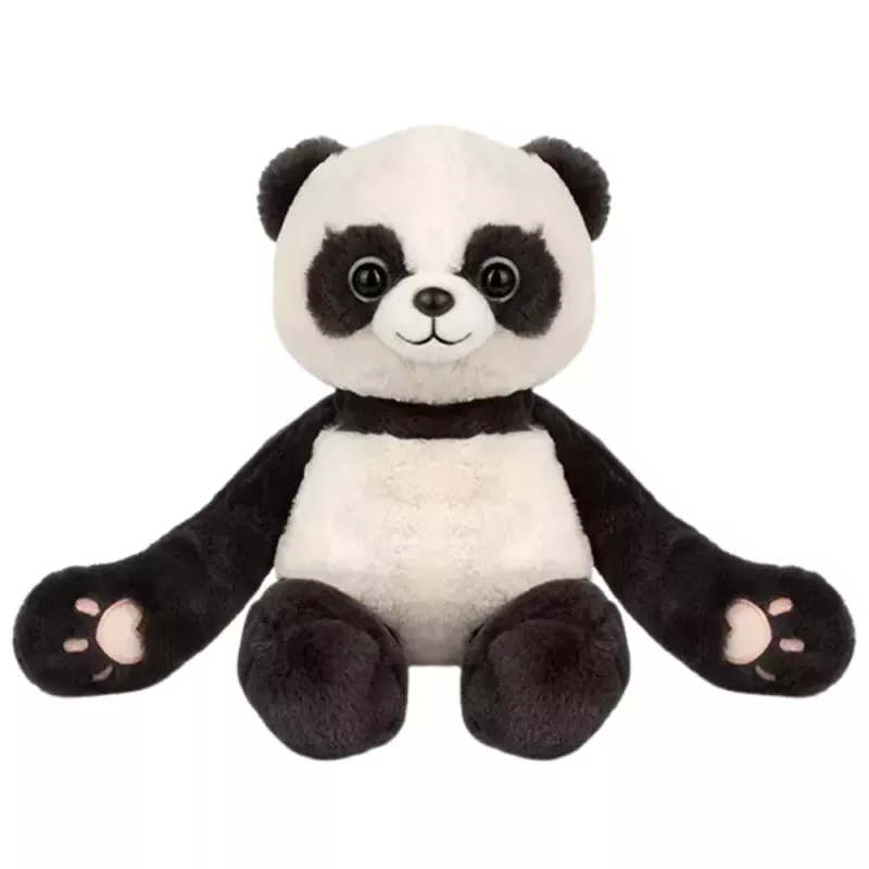 LEAN TOYS Plüsch-Maskottchen Kuscheltier Panda mit Magneten 23cm