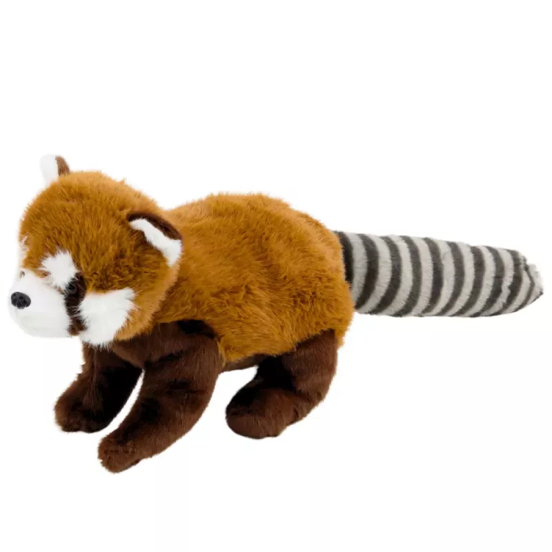 LEAN TOYS Plüsch-Maskottchen Kuscheltier Panda Rot 45cm
