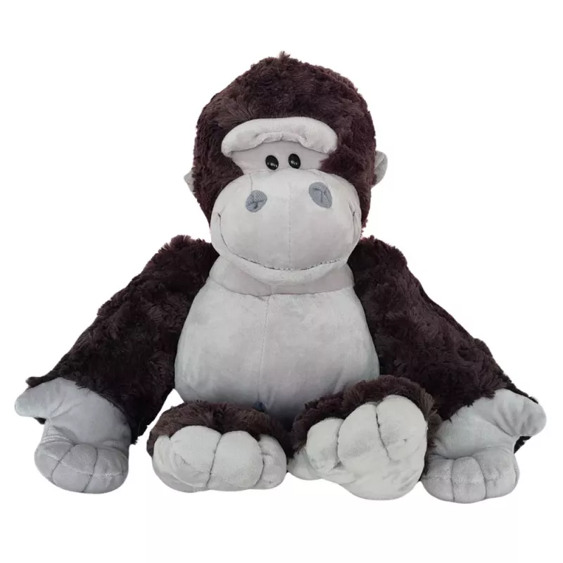 LEAN TOYS Plüsch-Maskottchen Kuscheltier Gorilla Dunkelgrau 22 cm