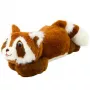 LEAN TOYS Plüschtier Waschbär Braun Liegend 30cm