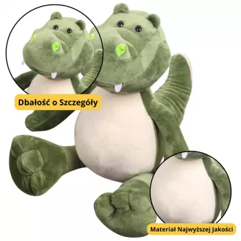 LEAN TOYS Plush Mascot Cuddly Toy Crocodile Green 25cm